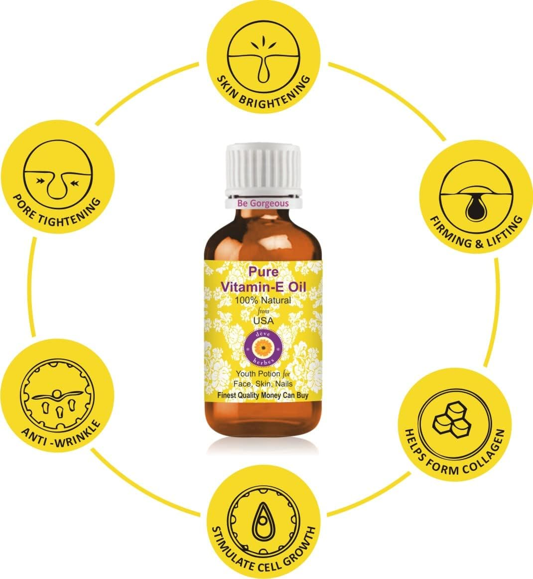 Deve Herbes Pure Vitamin E Oil 15Ml (0.50 Oz) image number 5