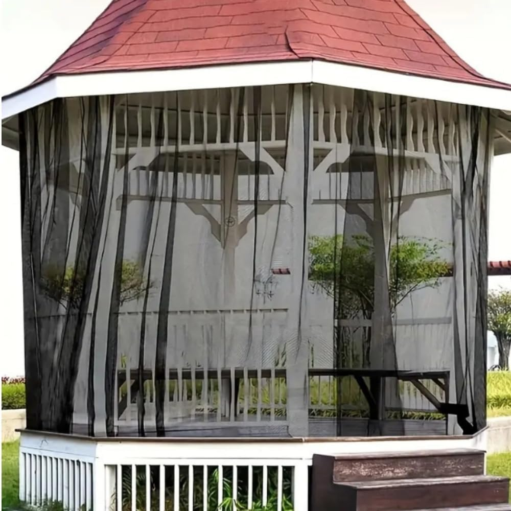 2.4 X 4 M Mosquito Insect Bird Net,Greenhouse Barrier Mesh,Floating Row Covers Ultra Fine Garden Netting,Anti-Bird High-Density Cuttable Plant Netting,For Protect Vegetables Fruits Flower Crop (Black) image number 1