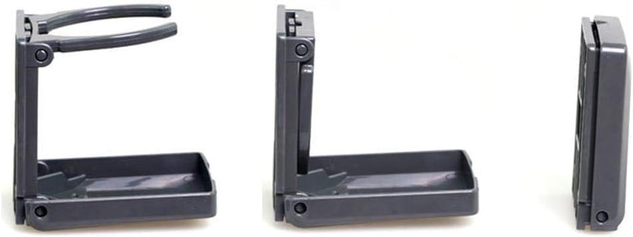 Folding and Adjustable Drink Holder,Adjustable Folding Drink Holder with Screws,Universal Car Cup Drink Holders Automotive Cup,Wall Mount Car Cup Holder for Truck Rvs Yacht Caravan (Black) image number 3