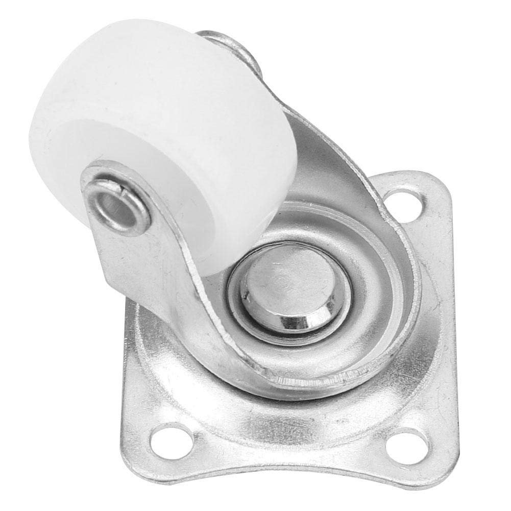 Small Caster Wheel, 12Pcs 1" Universal Caster Wheels Nylon Material Mini Stem Caster for Cart DIY Accessory Furniture Wheel 4 Wheel / 20Kg Load Capacity image number 6