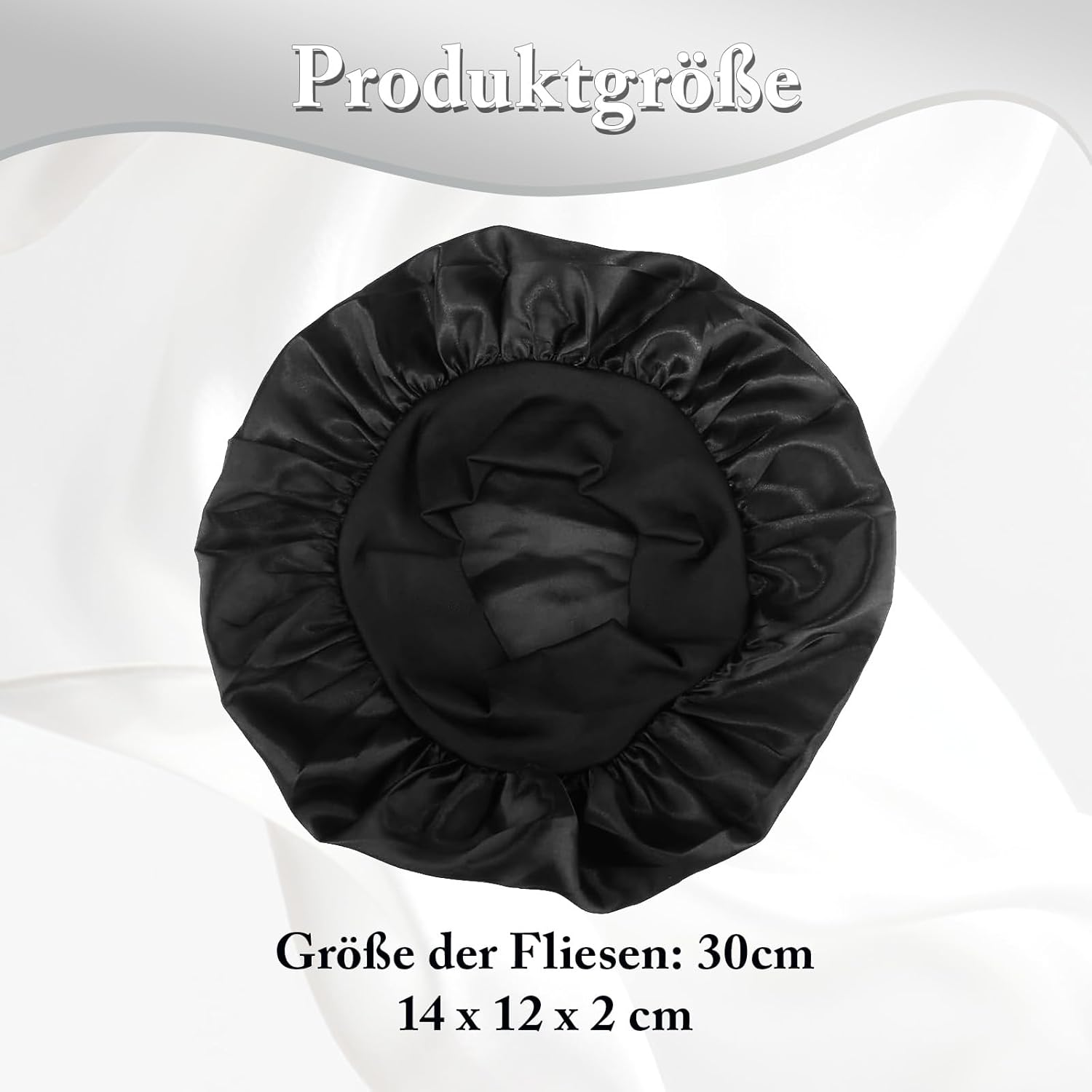 Bamyli Bonnet Satin Hair Cap & Sleep Cap, Satin Bonnet for the Night Soft and Adjustable with Elastic Band Ideal as Hair Cap for Women and Girls, Breathable and Non-Slip image number 3