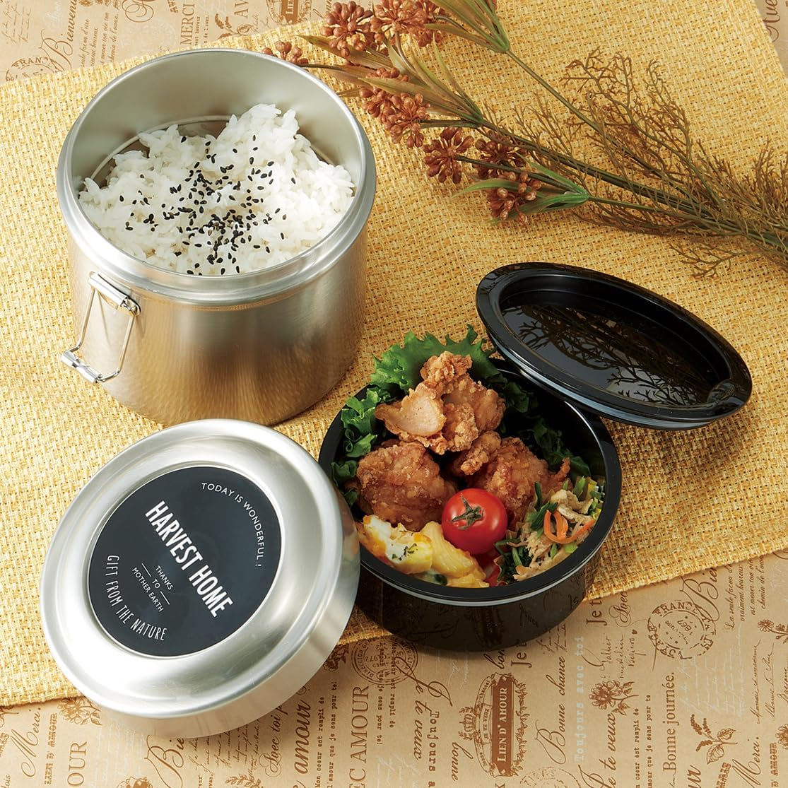 Skater STLB1AG-A Antibacterial Insulated Lunch Box, Bowl Type, 20.3 Fl Oz (600 Ml), Vacuum, Stainless Steel, Basic image number 4