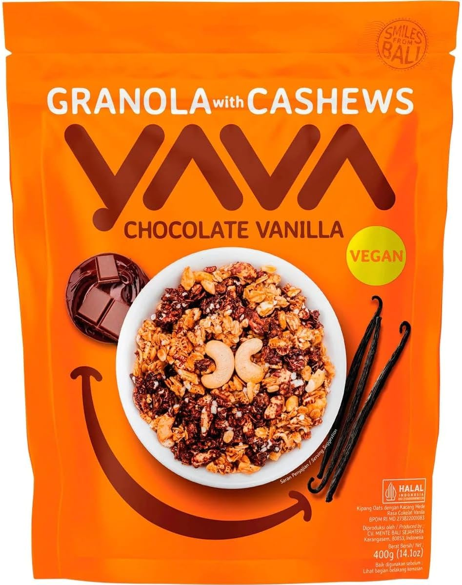 Yava Chocolate Vanilla Granola with Cashews 400 G image number 1