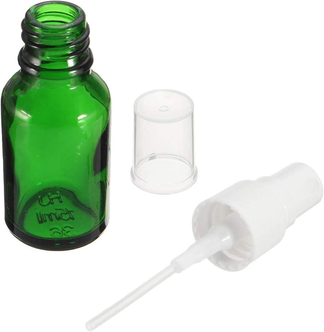 15/30/50Ml Mini Green Spray Bottle Sprayer Refillable Container W/Drop & Spray for Aromatherapy Perfume Essential Oi Travel, (Color : #3)