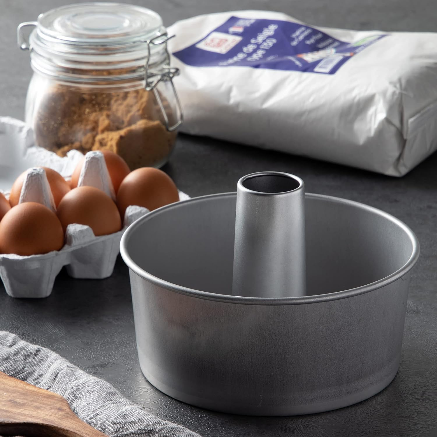 Endoshoji TKG WSH04020 Baking Mold, Chiffon Cake Mold, 7.9 Inches (20 Cm), Ulster Inner Diameter X Depth 7.9 Inches (200 Mm) X Depth 3.9 Inches (100 Mm), Bottom Diameter 7.4 Inches (188 Mm), Alster image number 3