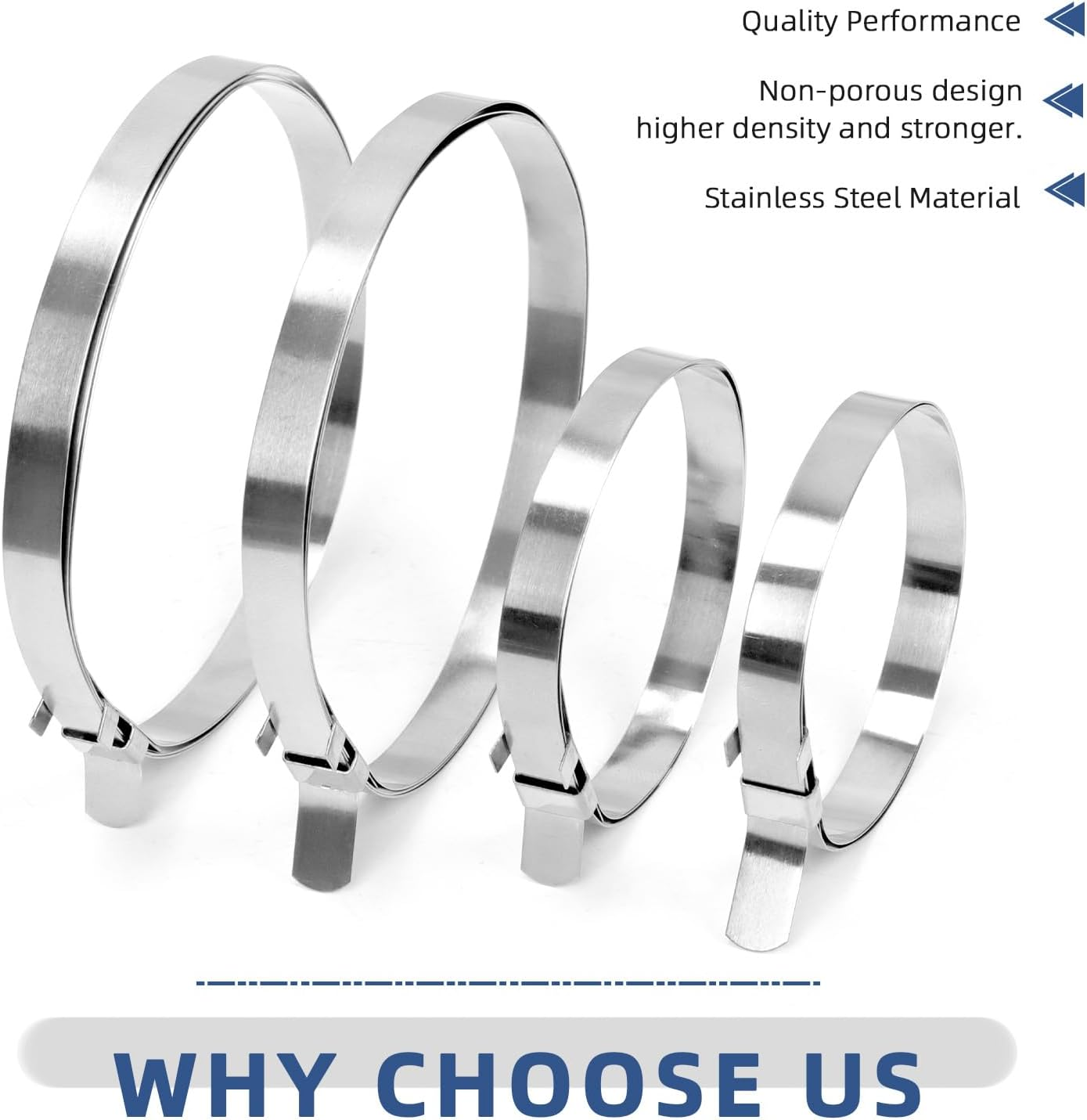 Glarks 20Pcs 45-80Mm 45-170Mm CV Boot Clamp Set, Stainless Steel Drive Shaft CV Boot Band Clamps, CV Joint Boot Clamp, Axle Boot Clamps for Most Cars image number 4