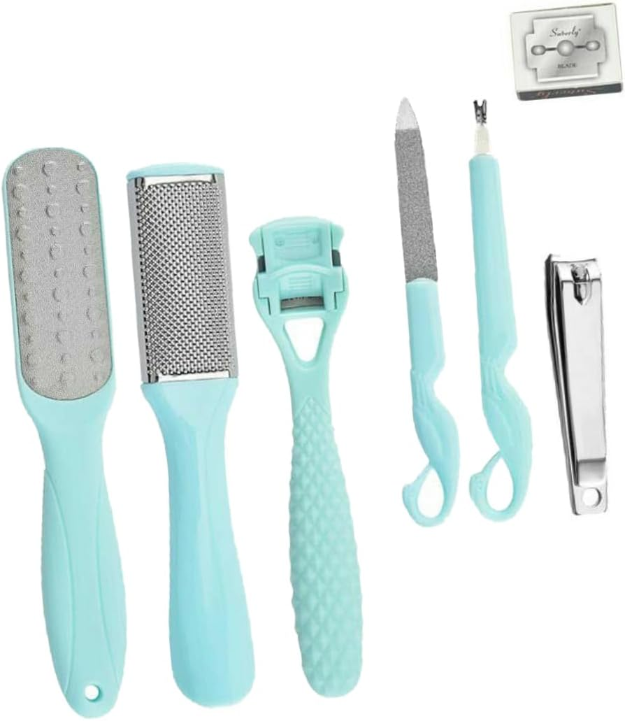 Baluue Pedicure Kit Foot Care Tools Nail Trimmer Exfoliator Scrub Foot Skin Remover image number 2