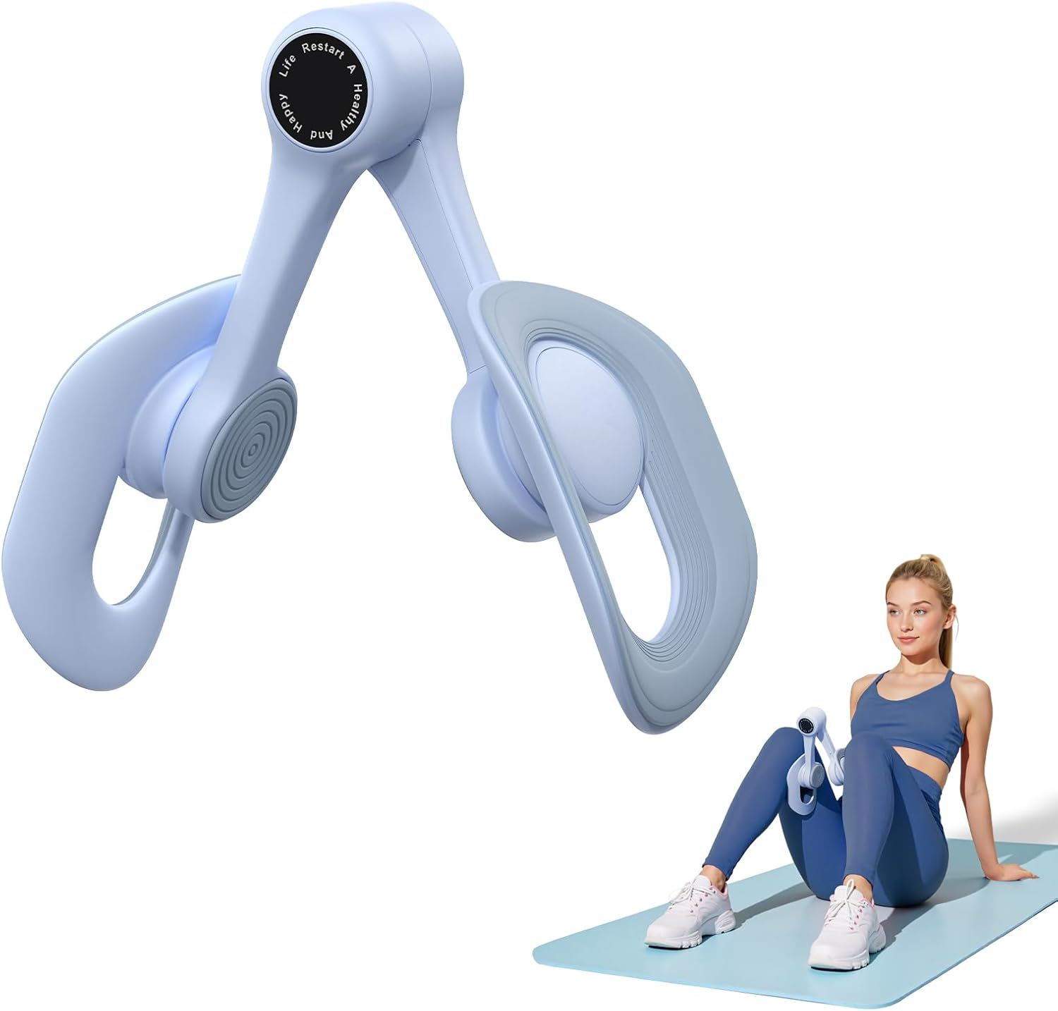 MERACH Pelvic Floor Muscle Training Device Thigh Master, Kegel Pelvic Trainer Exerciser Men Women Exercise & Fitness Equipment Floor Strengthening Device, Inner Thigh Exercise Equipment for Home Gym image number 5