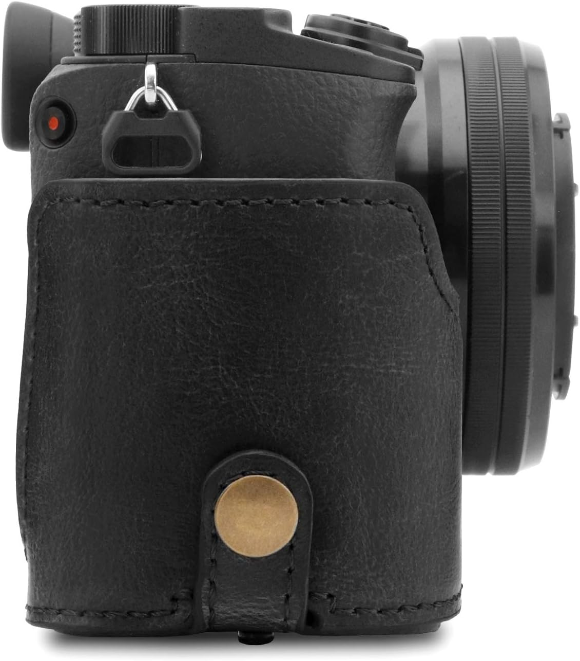 Megagear Sony Alpha A6400 Megagear MG1660 Ever Ready Leather Camera Case Compatible with Sony Alpha A6100, A6400 (18-135Mm) - Black Camera Case, Black (MG1660) image number 3