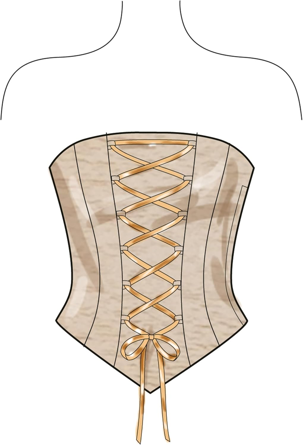 New Look Sewing Pattern UN6787A Juniors' Corsets, Trousers and Skirt a (3/4-13/14) image number 3