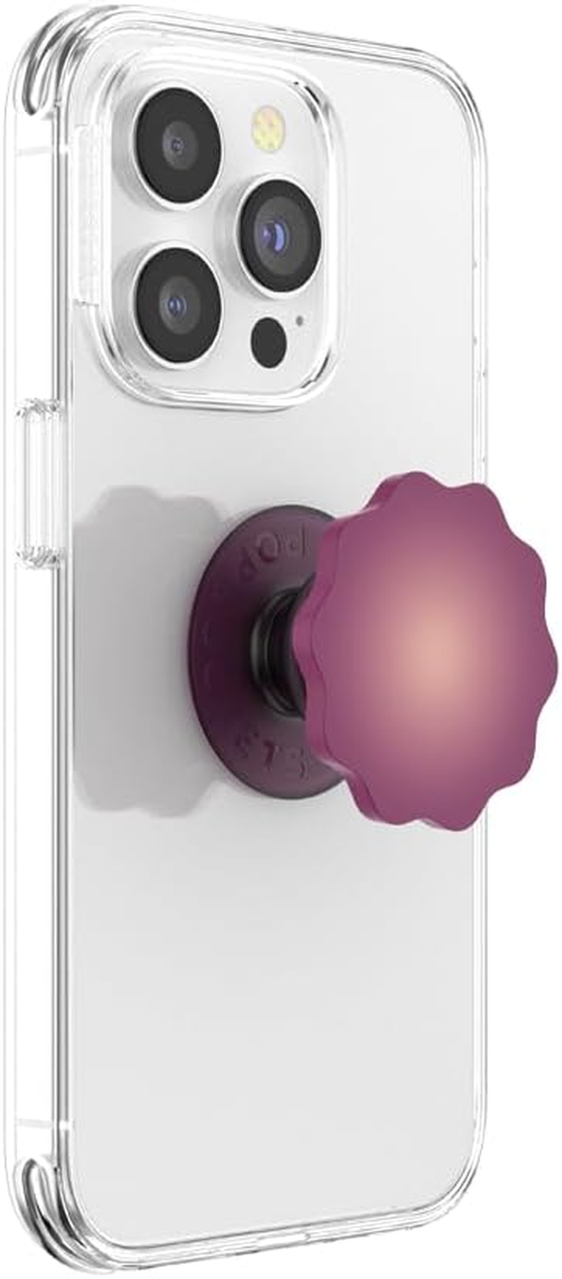 Popsockets: Popgrip - Expanding Stand and Grip with a Swappable Top for Smartphones and Tablets - Red Wine Flower - Purple image number 5