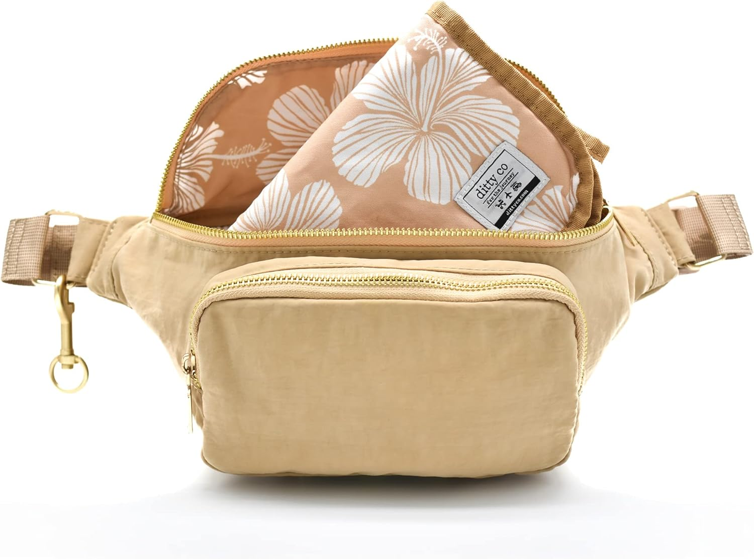 Ditty Co. Small Diaper Bag - Portable Changing Pad - Crossbody Bags for Women - Baby Wipe Holder - Baby Travel Essentials