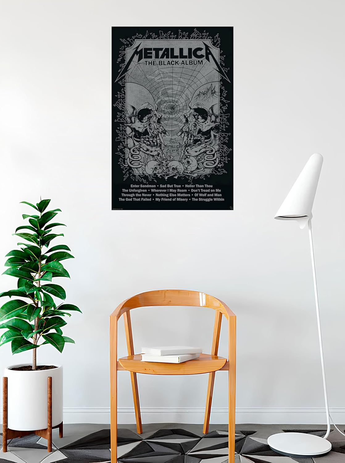 BUY ART for LESS Officially Licensed Metallica - Black Album 24 X 36 Inch Art Poster - Decorative Print - Poster Paper - Ready to Frame image number 2