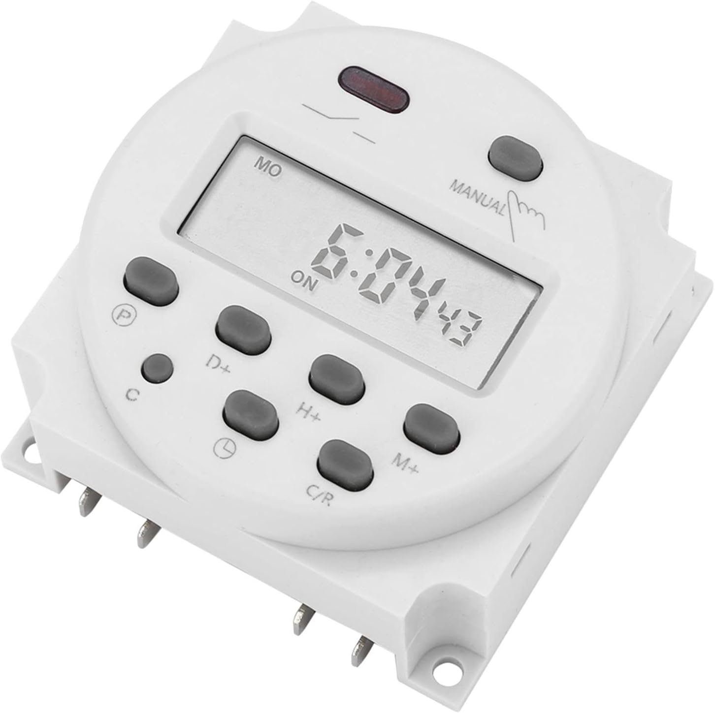 12V Timer Switch,Cn101A 12 Volt Timer Switch,Input DC/AC 12V, Output 200-250V Ac,Programmable Timer Time Relay Switch Support 17 Times Daily Weekly Program image number 4