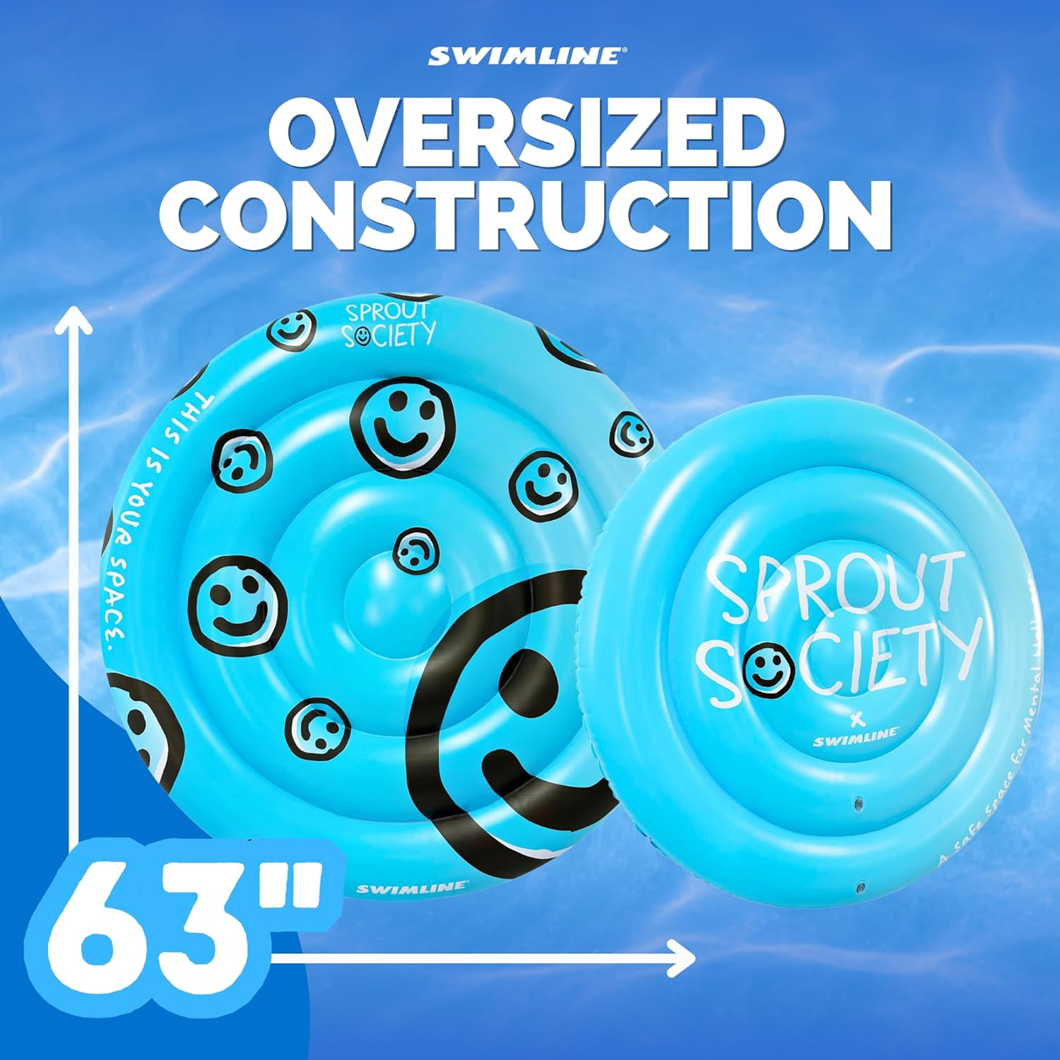 SWIMLINE Originals Floating Island Inflatable Summer Pool Float Rafts | Inflatabale Floaties Raft Pool Lounger | Inflatable Pool Raft for Adults & Kids | Multi Person Party Summer Float Decoration