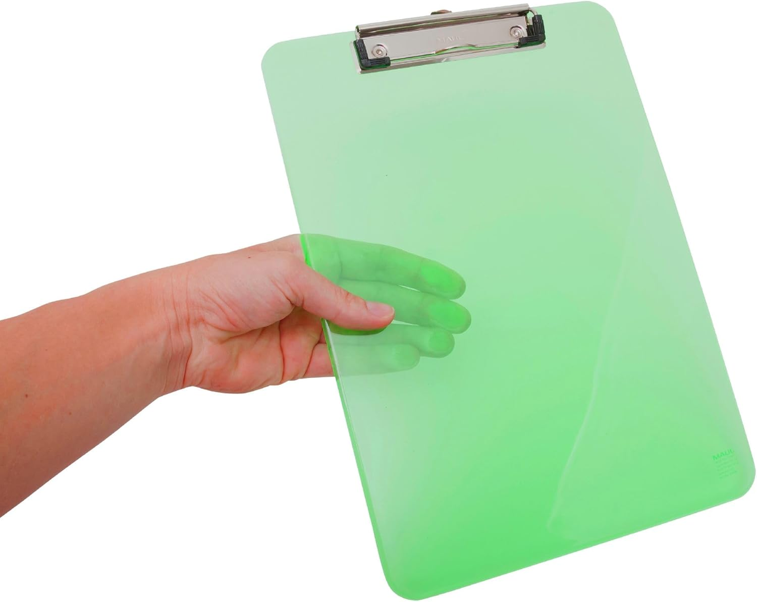 Maul Writing Board, Plastic, A4 Clipboard, Hanging Loop Green image number 3