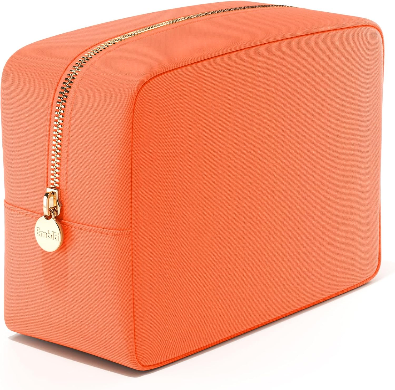 Embla Makeup Bag - Travel Pouch, Toiletry Bag, Organizer, Nylon Cosmetic Zipper Pouches Clutch, Coin Purse, Storage Make up Bags Mini, Small, Large for Women, Girls, Men, Black, Mini image number 3