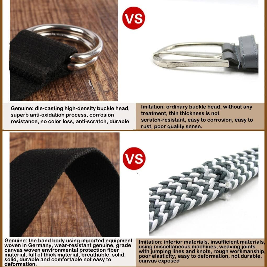 Canvas Metal Waist Belt Men Women Unfading Dual Ring Trimmable Adjustable Stylish Breathable Jeans Belts Waistband