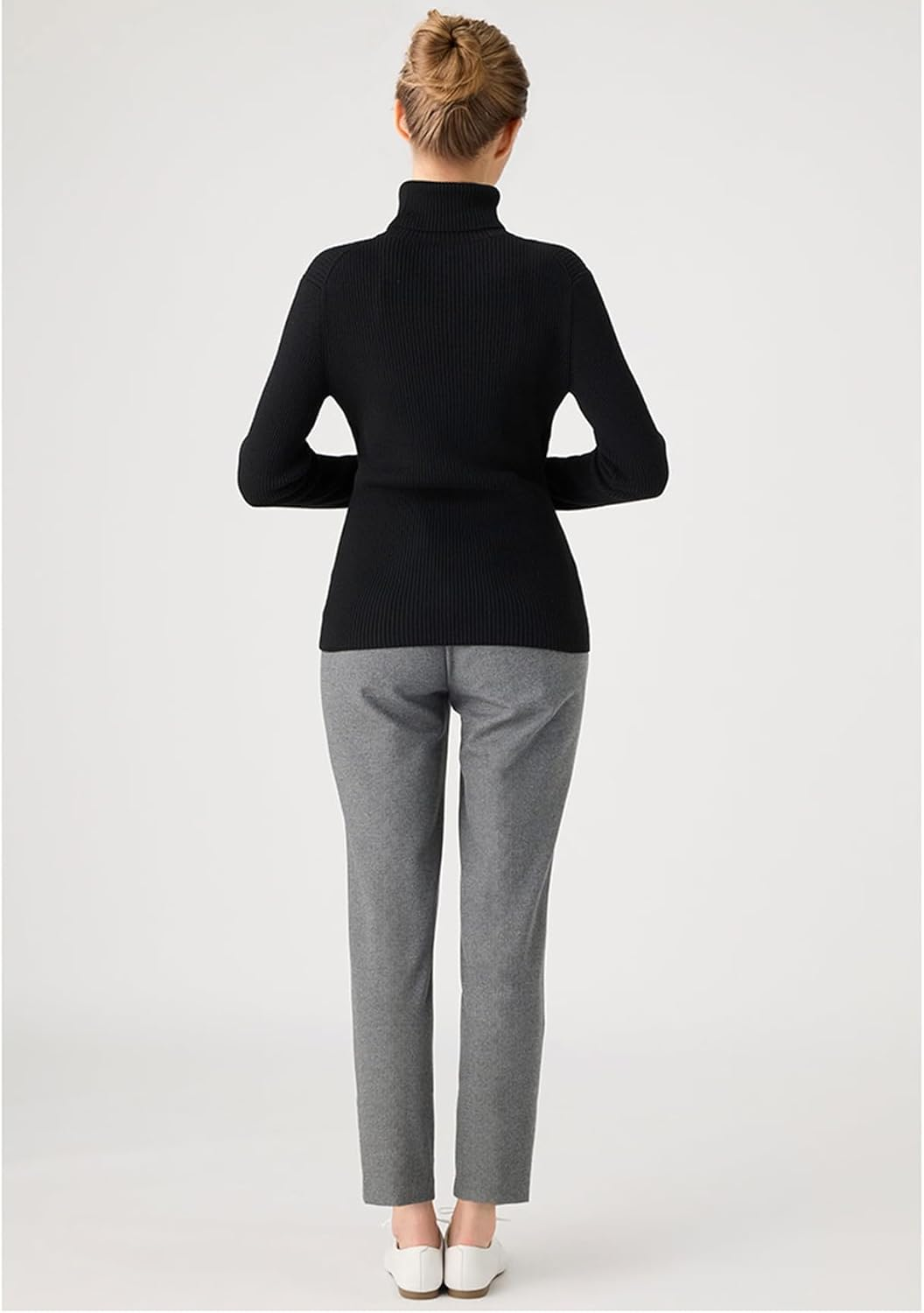 Wacoal Maternity MXY302 Women'S Maternity Wear, for before and Postpartum Use, Straight Pants, with Belly Wrap, Home Tumble Dryer, Long Pants, Cropped Length image number 2