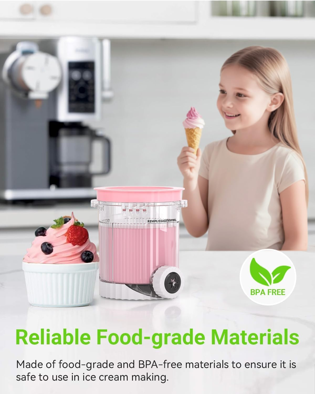 4 Pack for Ninja Creami Swirl Pints and Lids Compatible with Ninja NC700 Series, NC701, NC701C, Creami Containers for Swirl Ice Cream & Soft Serve Makers, Bpa-Free, Dishwasher Safe (4-Pack)