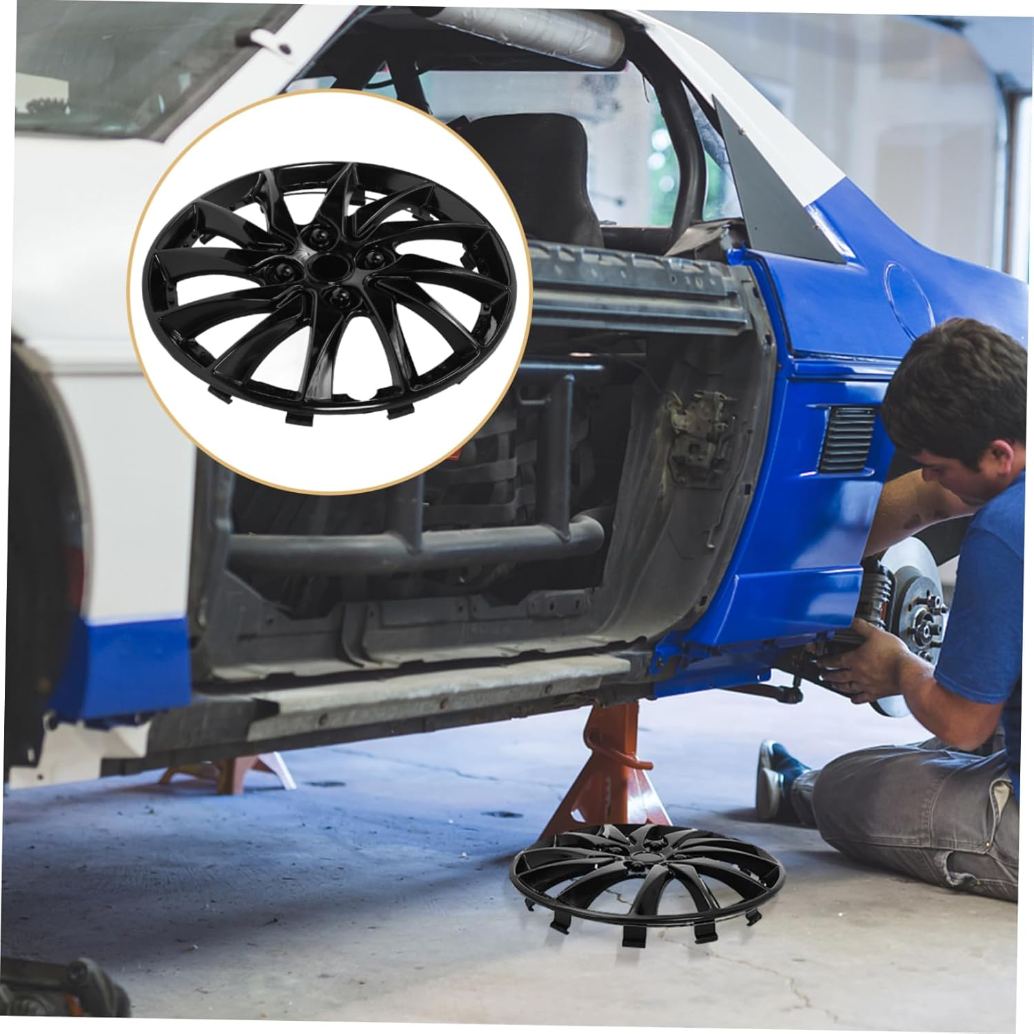 HEALEEP Hubcap Wheel Cover Hub Case for Car Hub Sturdy Steel Material with Easy Installation Suitable for Automotive Wheel Accessories and Center Caps Replacement image number 6