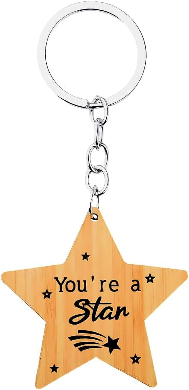 Preschool Graduation Gifts for Students Class Inspirational Gifts for Daughter Son Encouragement Presents for Granddaughter Grandson Motivational Keychains for Teens Students You Are a Star Keychain