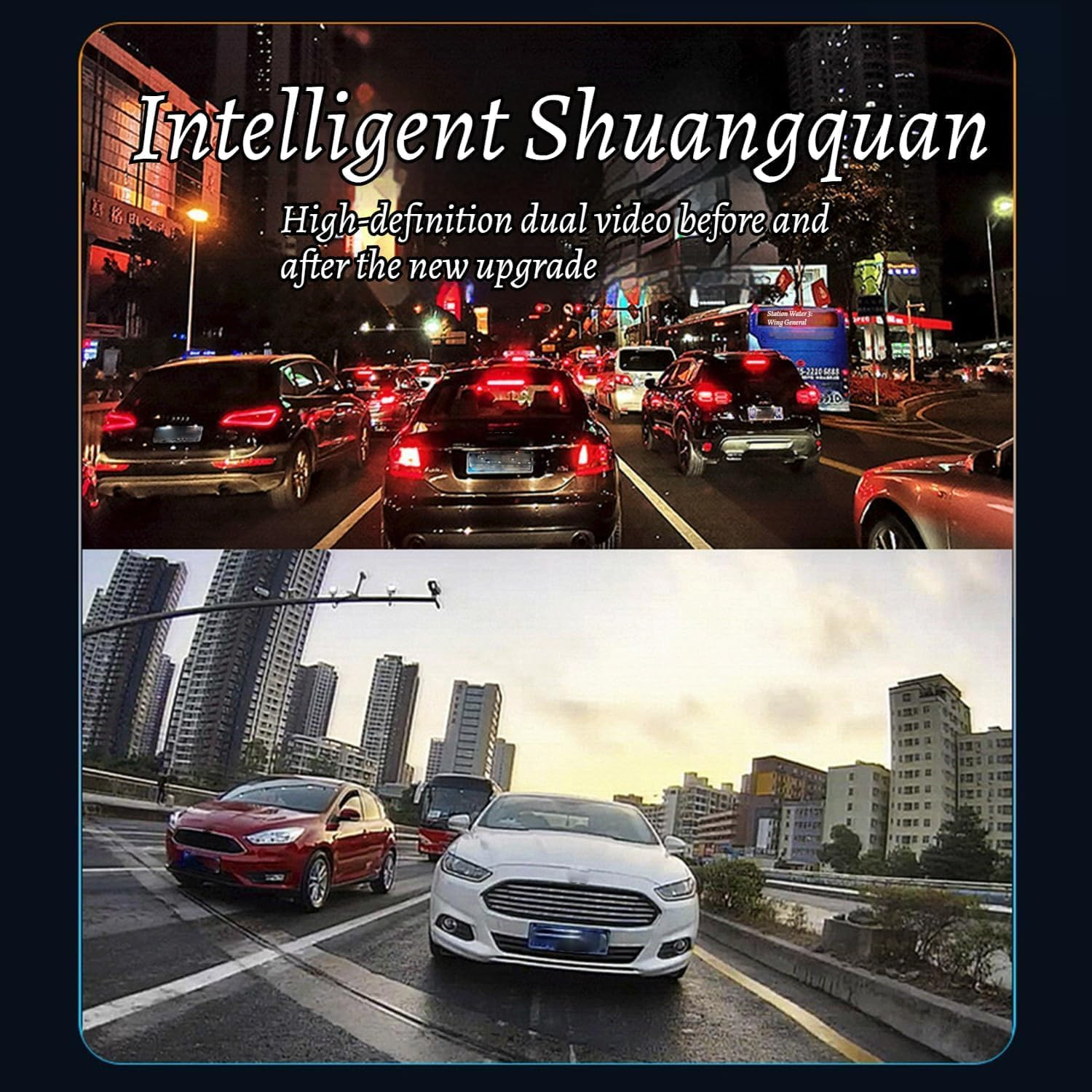 APEXORIGIN 4K Carplay Screen for Car, Front and Rear Dual Dash Cam, 10.26" HD Wireless Car Tablet,1080P Backup Camera, GPS Navigation/Voice Control Recorder, Screen Projection (Black) image number 4