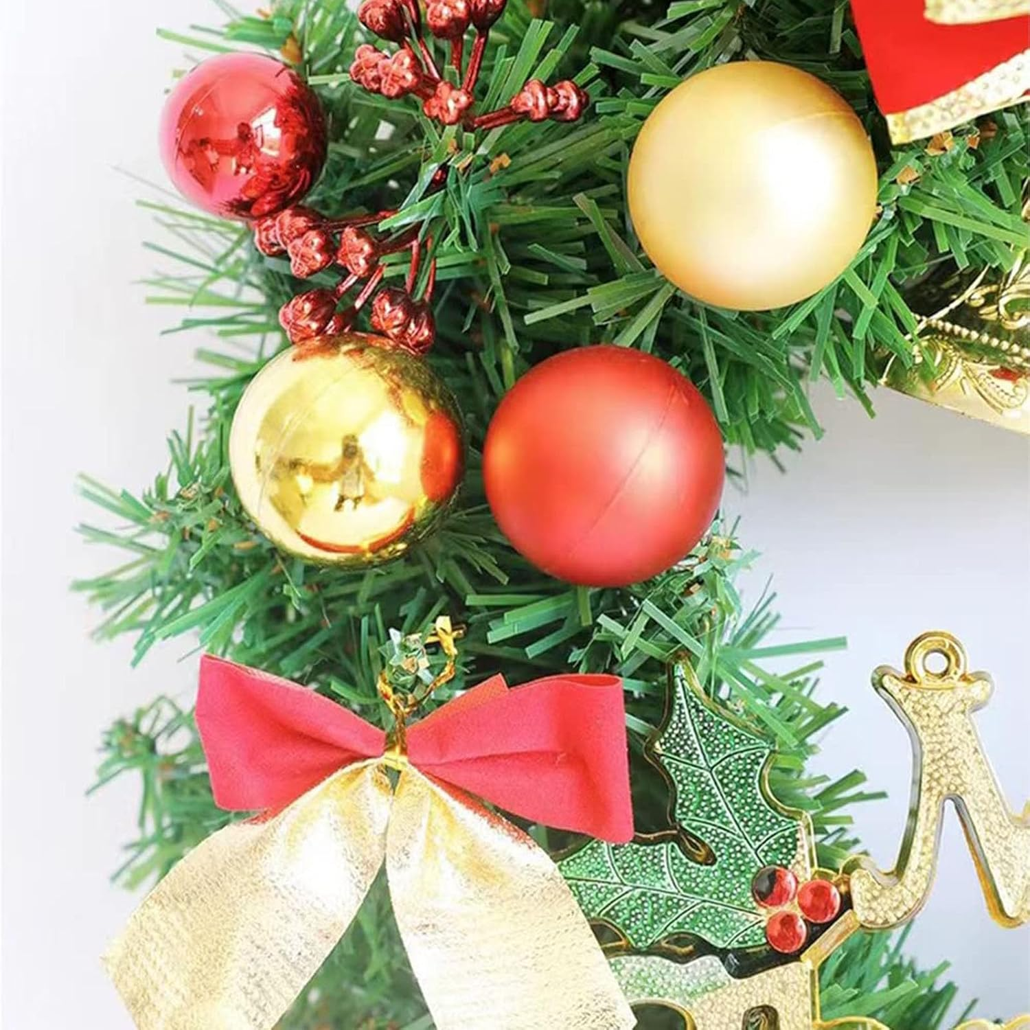 Agility Christmas Wreath for Front Door, Christmas Tree Decoration Gift Festival Gifts Are Suitable for Various Holiday Gatherings (30CM Bell Model) image number 5