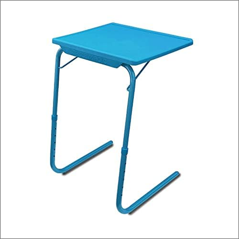 OAK N' OAK Bunny Bear &reg; Table-Aqua Blue | Adjustable Multi Position Portable Folding Table Mate for Bed Trey, Work, Watch TV, Dining, Study, Outdoor & Office Furniture(Aqua Blue) image number 4