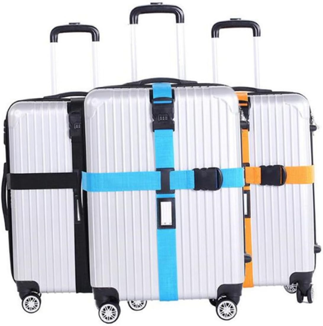 LRXIYODE Luggage Straps Adjustable Travel Luggage Straps with Buckle for Secure Suitcase Packing 5Pcs image number 6
