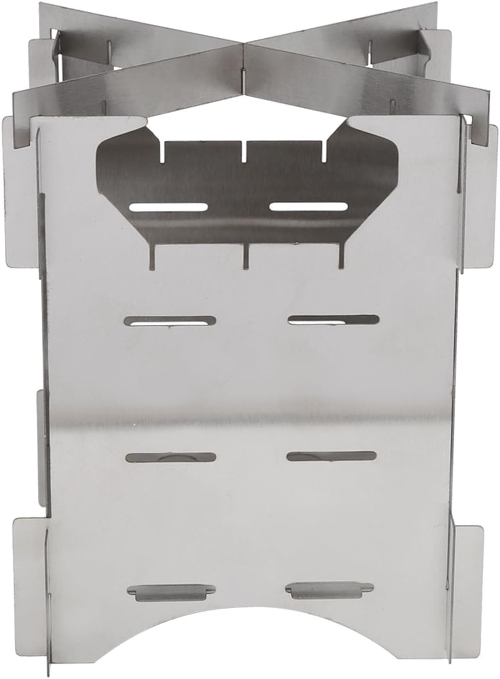 Camping Stove Portable Stainless Steel Folding Wood Burning Stove Mini Cooker with Canvas Bag for Outdoor Camping Travel Hiking Picnic