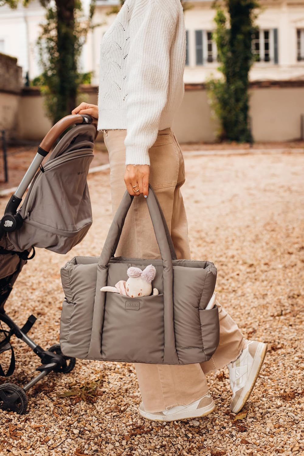 B&Eacute;ABA, Baby Diaper Bag, Multiple Compartments - Blue image number 5