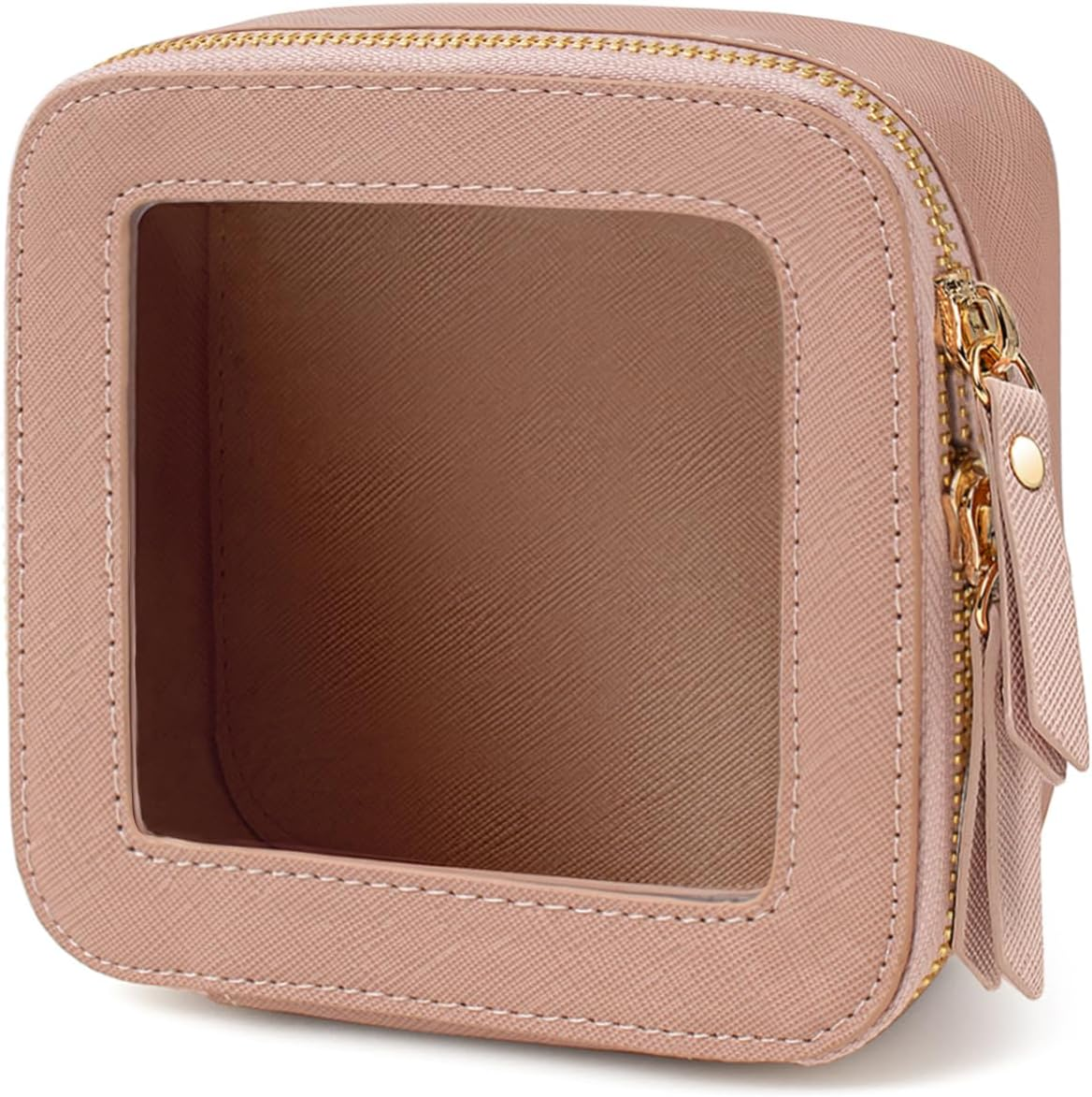 DDPOND Clear Makeup Bag, Small Makeup Bag TSA Approved Toiletry Bag Cosmetic Travel Bag Cute Makeup Bag Organizer Makeup Case Pouch Car Essentials for Women Men