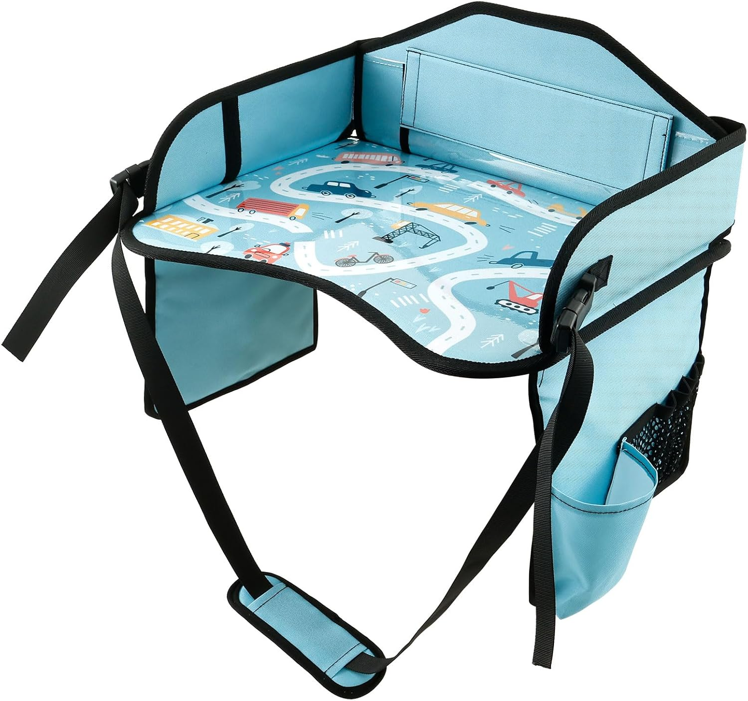Enduring Car Seat Tray Portable Kid Travel Table Multifunctional Car Seat Tray Table for Children Road Trip Activity Kids Travel(Style2)