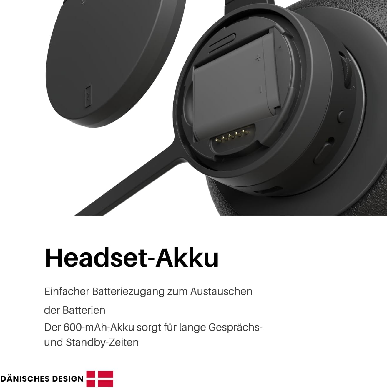 2Globes Hybrid X: Revolutionary DECT & Bluetooth Headset with Advanced ANC, USB-C Quick Charge and Seamless Device Integration - Black image number 4