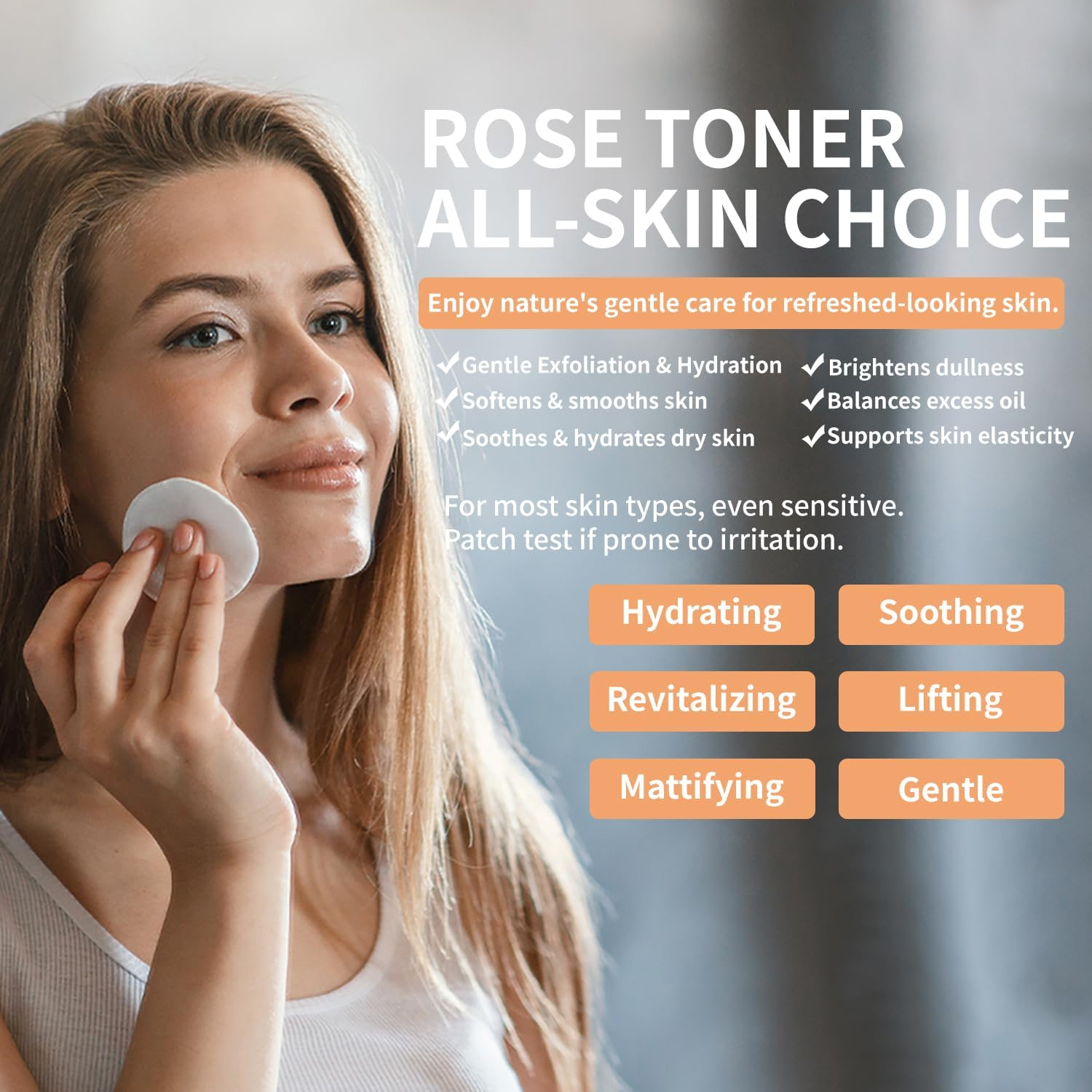 MISSEDSEN Rose Facial Cleanser & Rose Toner Set, Travel Size Skincare Kit | 100Ml Each | Hydrating, Soothing Perfect for Dry Skin image number 1