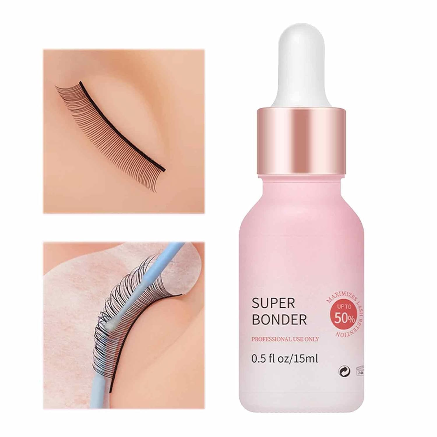 Lash Bonder for Eyelash Extensions,Super Bonder for Lash Extension Glue | Glue Accelerator for Better Bond, Lash Seal Lock Glue Fume Reduce Irritation, Proof Water Oil for Longer