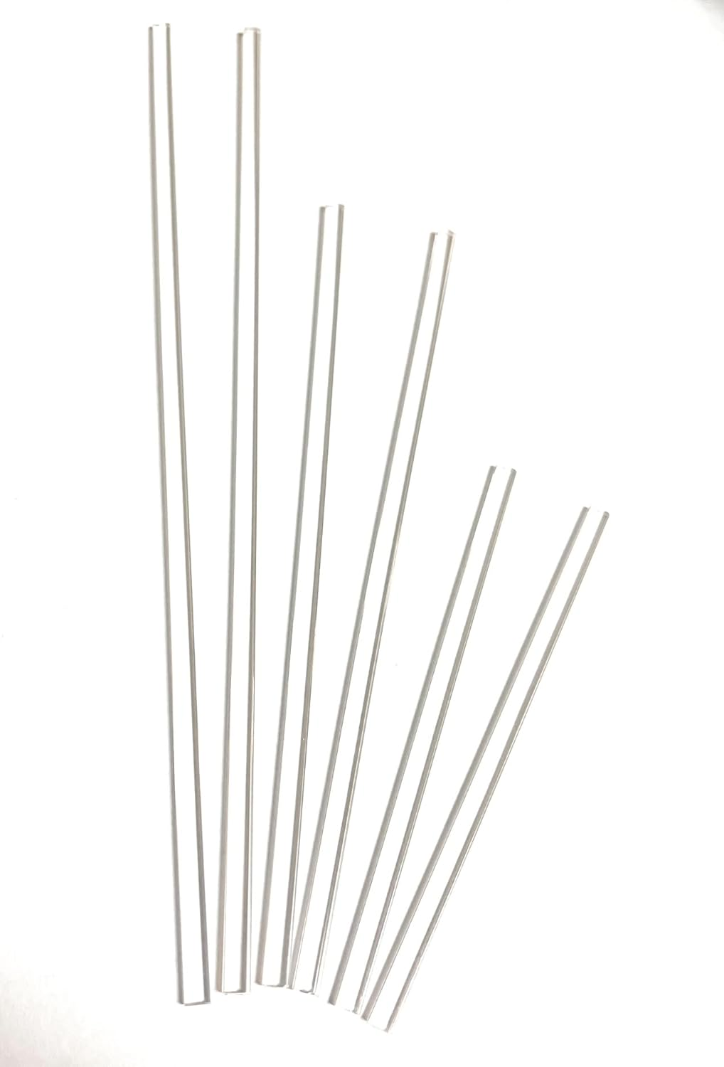 25Pcs 6" X 4Mm Flat Clear Sticks for Cake Toppers Cake Pops or Lollipops - Acrylic Plexiglass Sticks Transparent Clear, Strong and Not Bendy with Length of 4&ldquo;,6&ldquo; or 8&ldquo; (25, 6In) image number 5