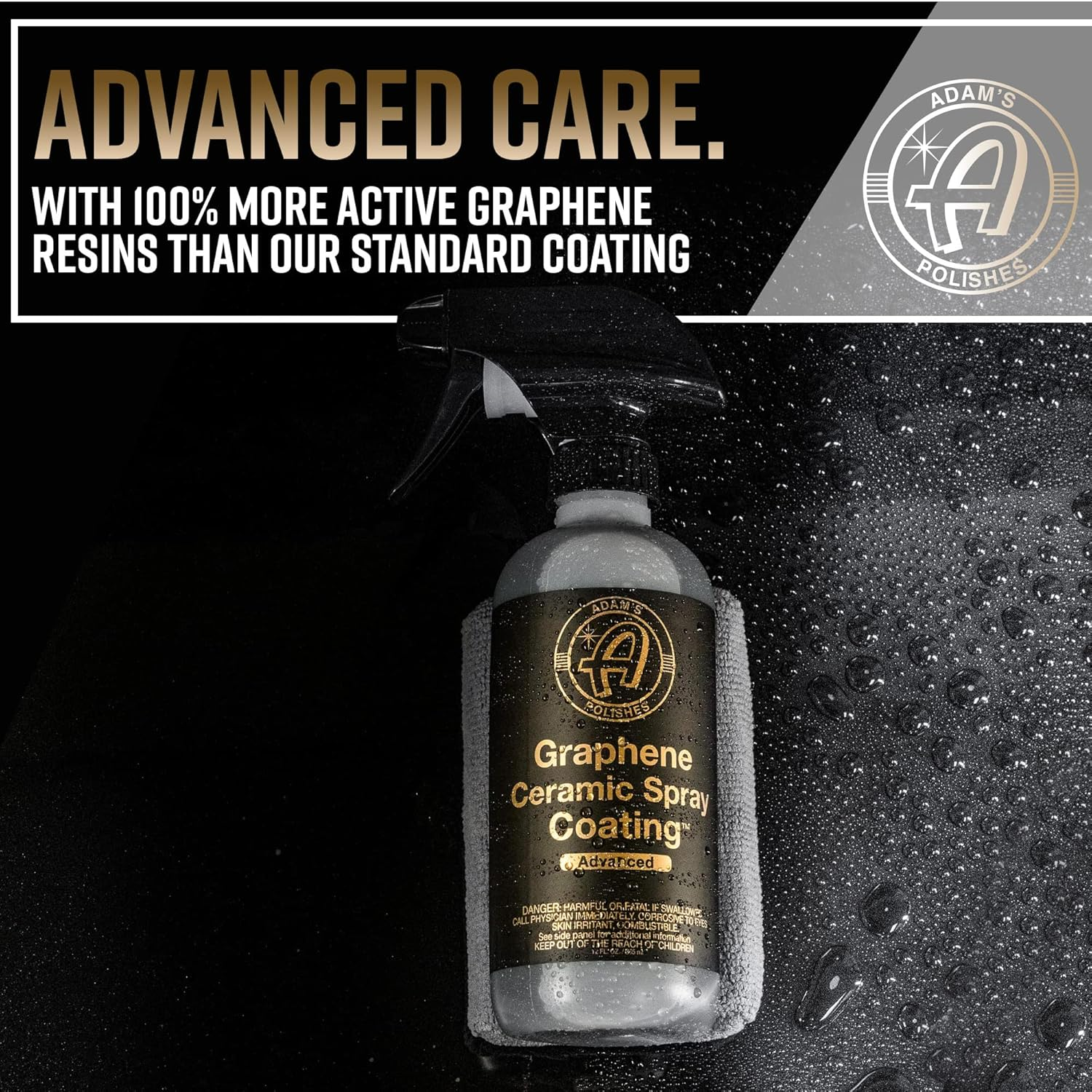 Adam'S Polishes Advanced Graphene Ceramic Spray Coating Kit - 18+ Month Sprayable Graphene Oxide Ceramic Coating for Cars, Boats, Rv'S & Motorcycle | Adds Extreme Gloss, Depth, Shine & Protection image number 2