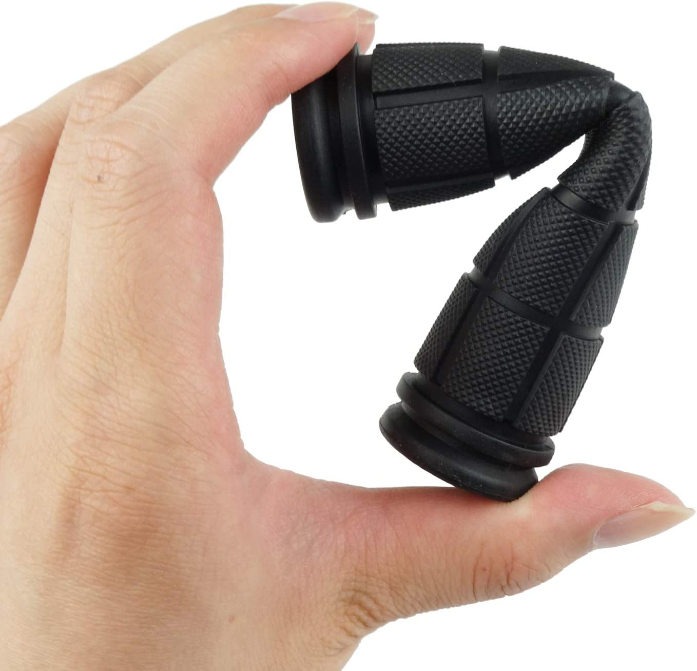 2 Pairs Bicycle Handle Bar Grips Mushroom Grips, Soft Rubber Bicycle Handlebar Grips for BMX, Road Mountain, Boys and Girls Kids Bikes image number 3