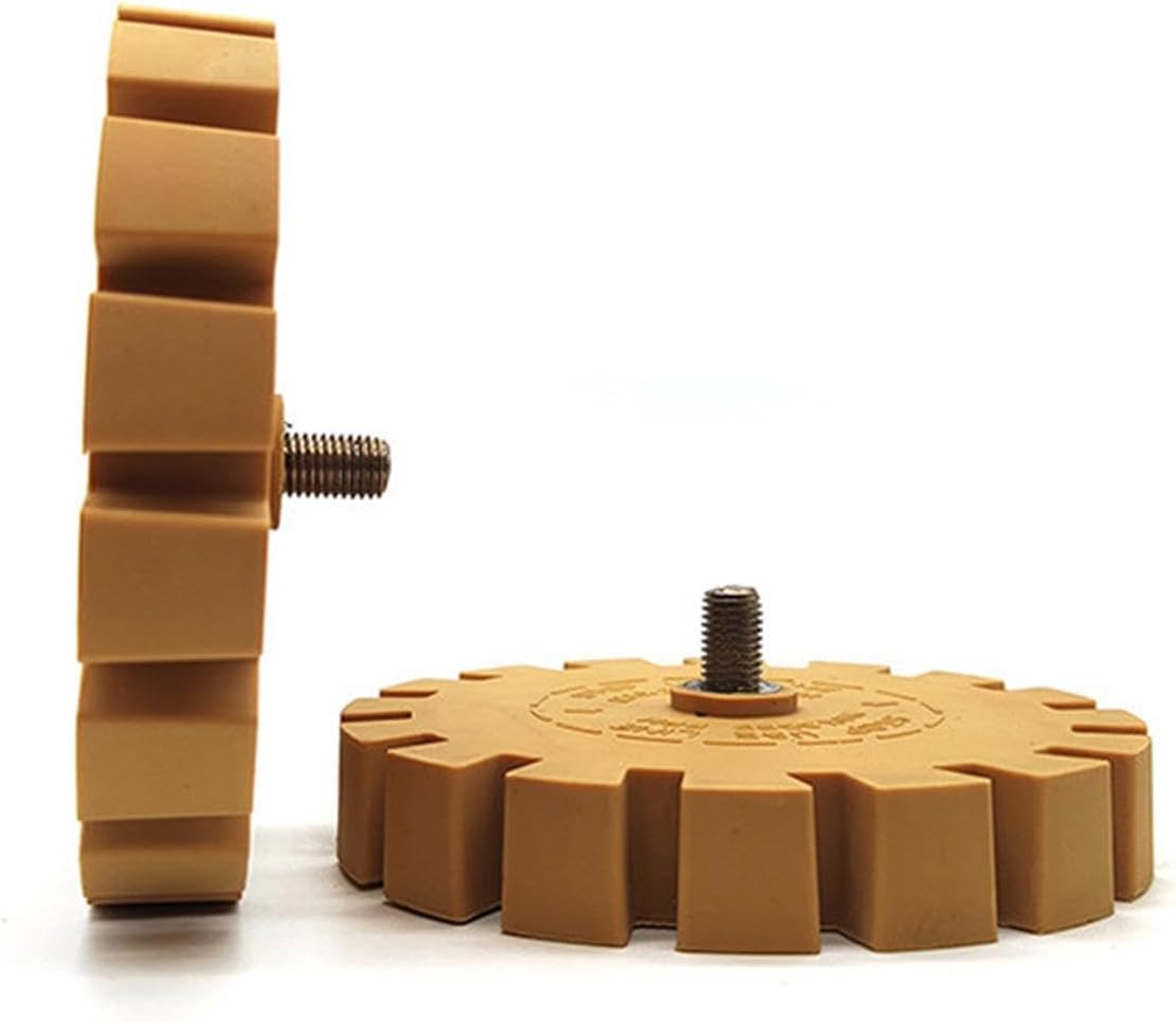 Generico Rubber Wheel for Decals, Wheel for Removing Adhesive | Rubber Drill Rubber for Car | Precise and Efficient Adhesive Wheel Remover for Boats And image number 1