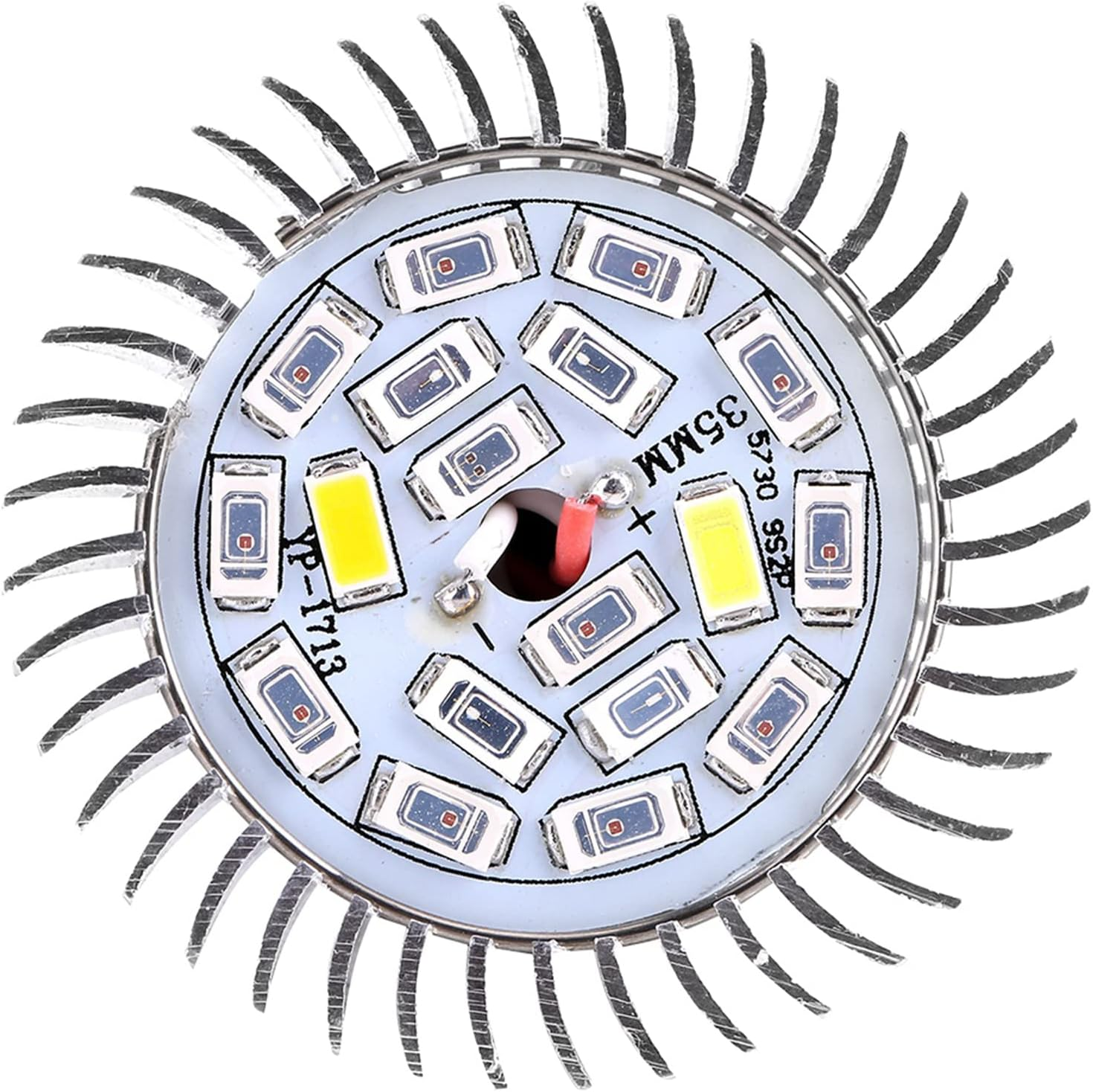 Haofy LED Grow Light Bulb, Full Spectrum Plant Light for Indoor Plants, Promotes Photosynthesis, 18 Leds, Energy-Saving, Long Service Life, Made of Aluminum, Hanging Wire Included, (E14) - E14 image number 5