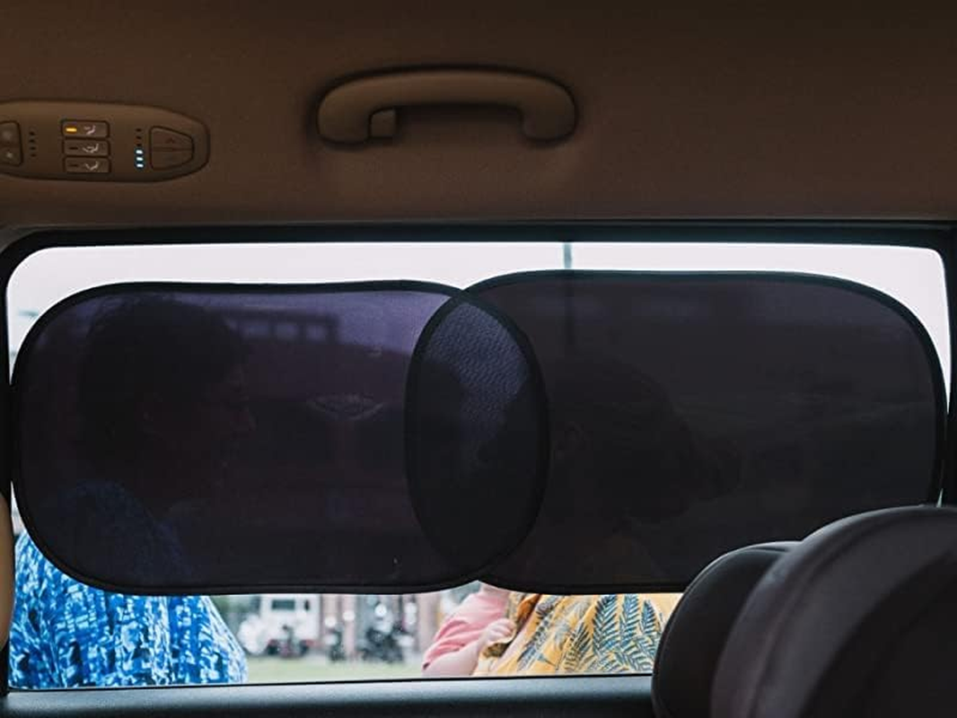 Kinder Fluff Car Window Shade (4Pack)-The Only Certified Cockpit & Car Window Sun Shade for Baby & Pilots Proven to Block 99.95% UVR -Mom'S Choice Gold Award- Aircraft & Car Seat Sun Protection - S