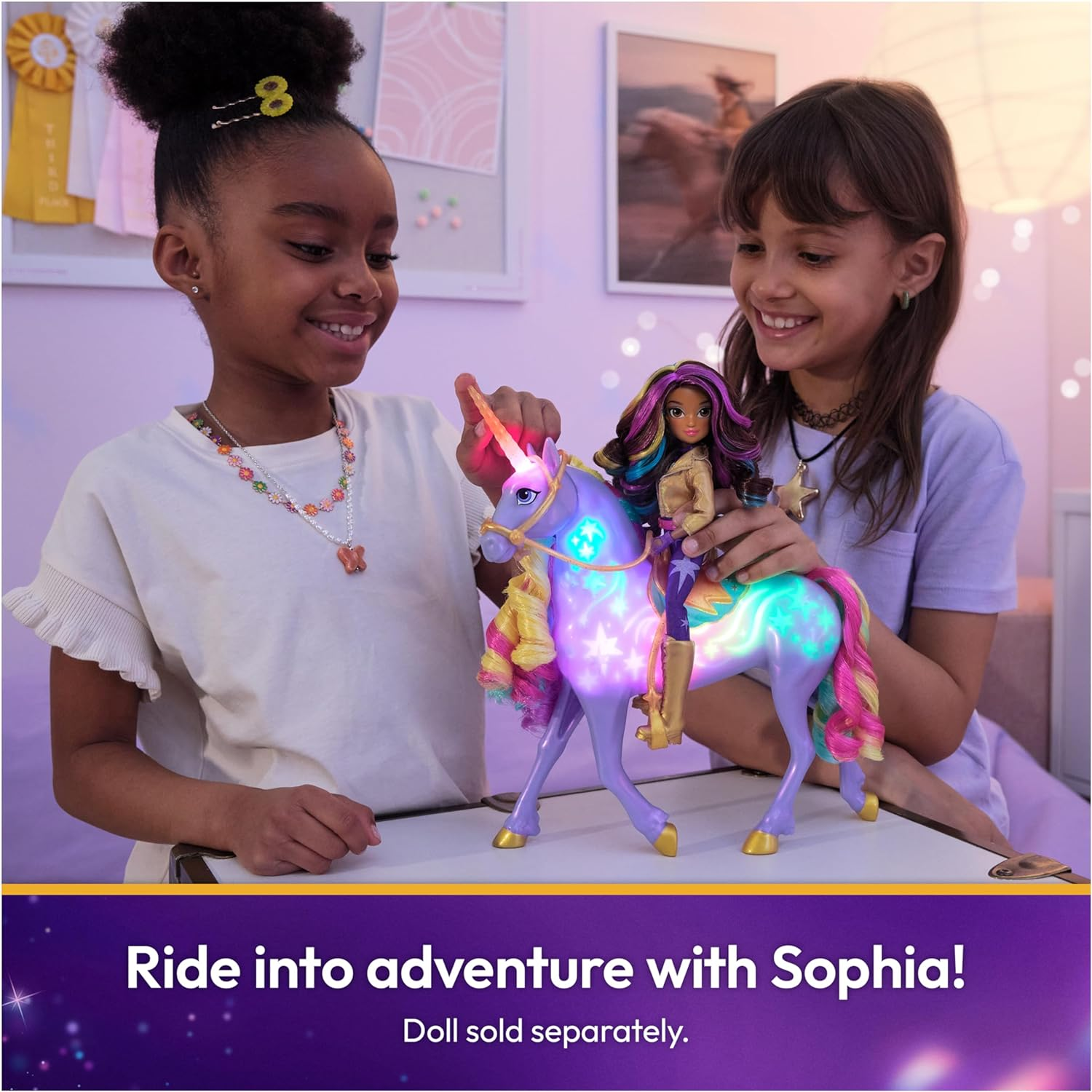 Unicorn Academy, Interactive Rainbow Light-Up Wildstar Unicorn Toy with Lights, Sounds & Music, Dolls & Unicorn Toys for Girls Ages 4 and Up image number 5