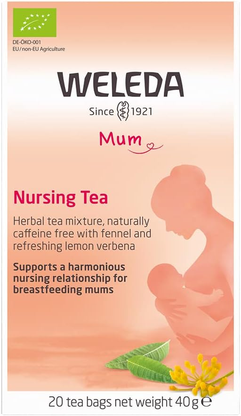 WELEDA Nursing Tea 40G | Breastfeeding Organic Tea with Fennel & Fenugreek Seed | 20 Teabags image number 3
