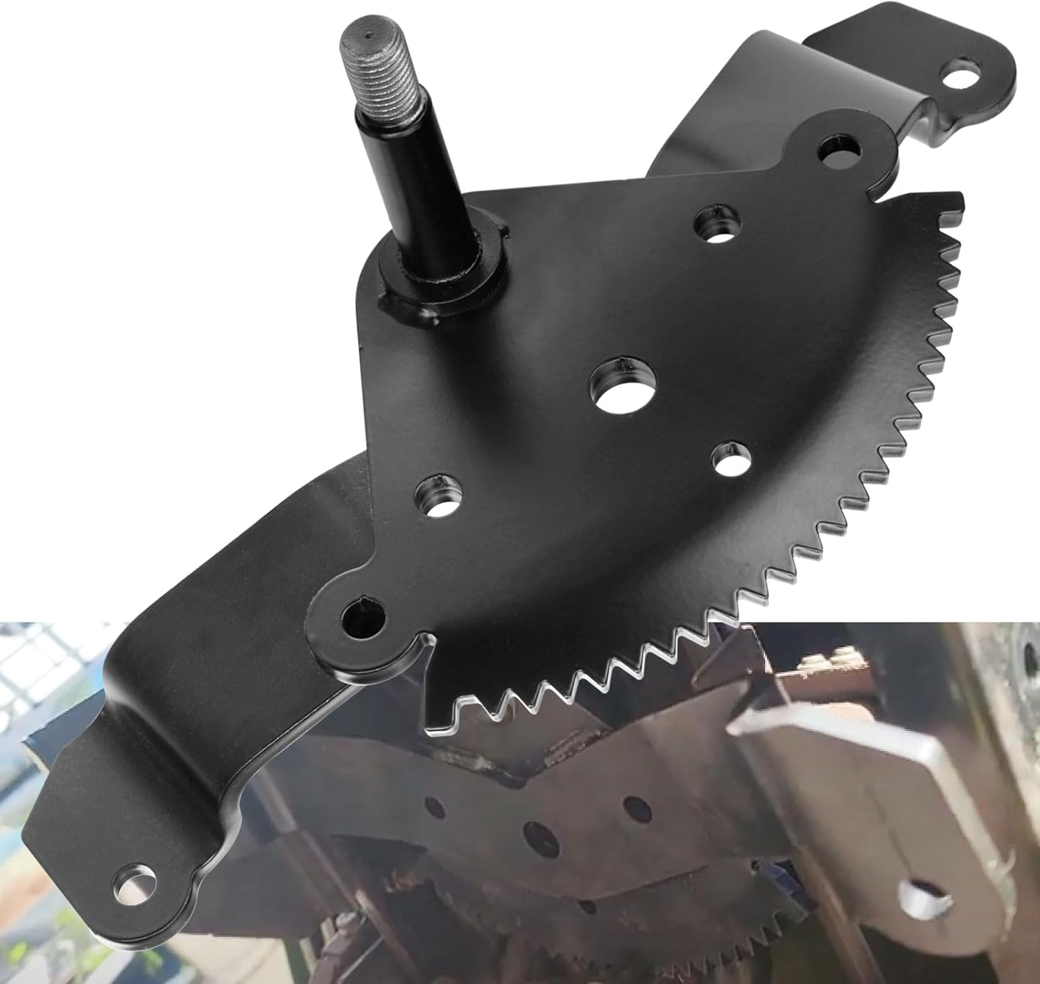 AM136297 M151206 Steering Sector Gear for John-Deere AM136297 M151206 X300 X320 X340 X500 X520 Lawn Tractor, It Is on the Steering Shaft, Mounted under the Steering Wheel Assembly image number 2