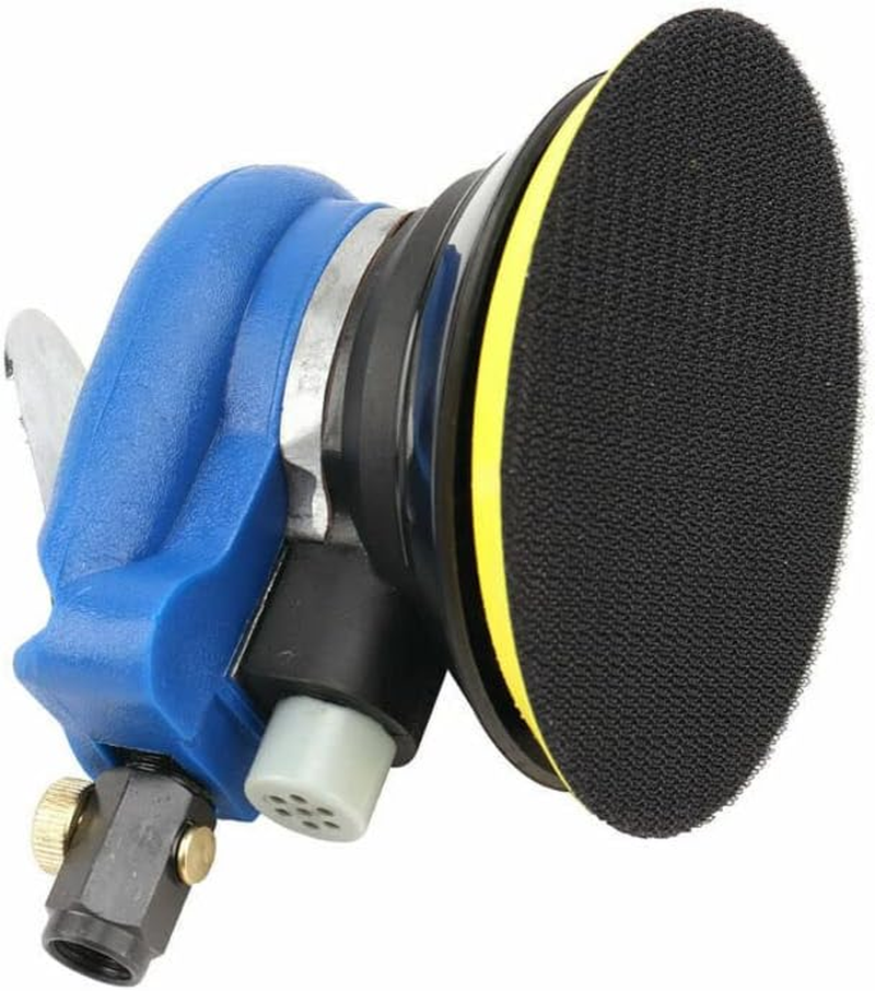 6'' Air Random Orbital Palm Polisher Sander Vacuum Pneumatic Tools 150Mm +Wrench image number 6