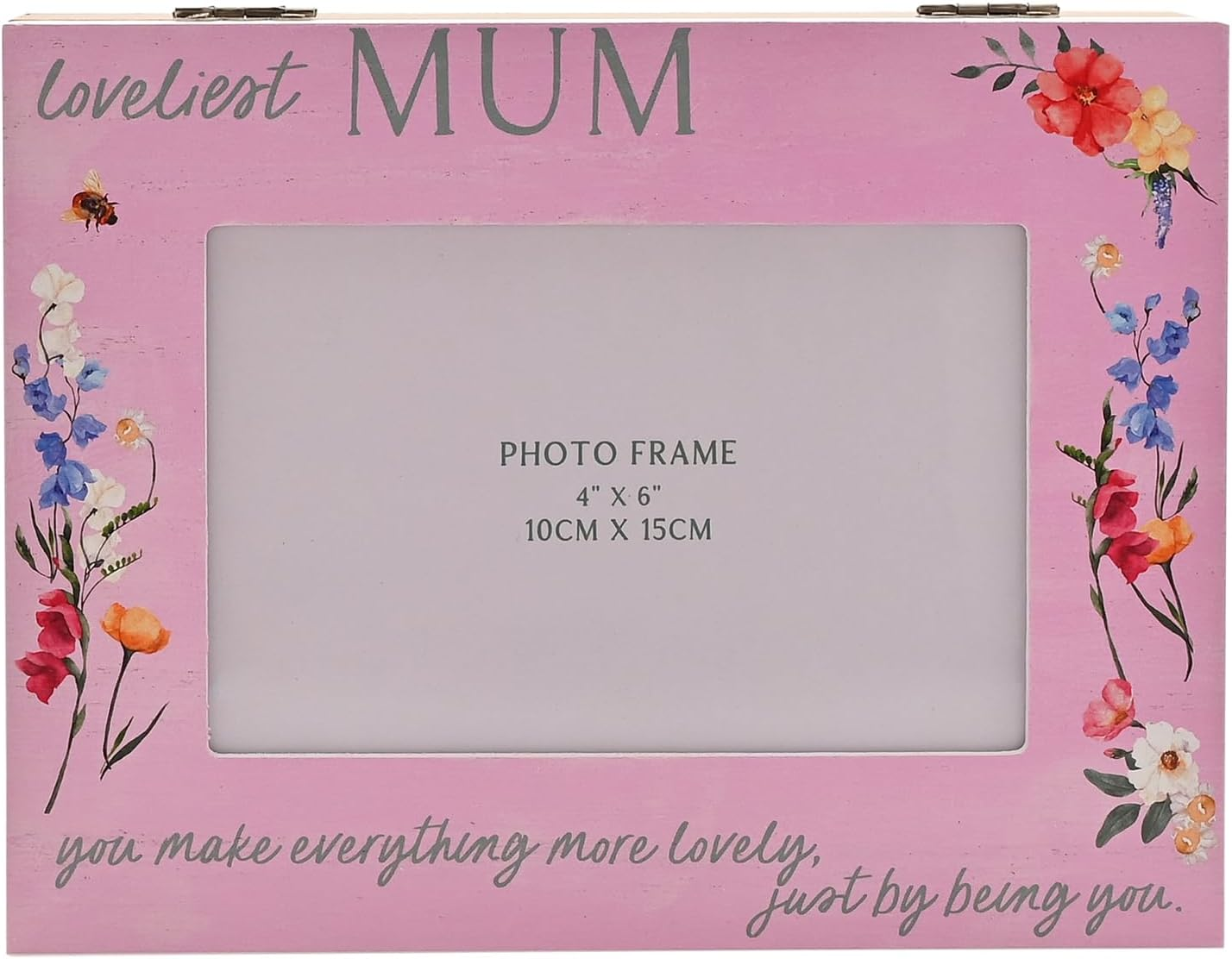 Widdop Loveliest Mum Wooden Keepsake Box Pink I Love You Mum Gift Mother'S Day Present Memory Box with 4" X 6" Photo Aperture Thoughtful Birthday Christmas image number 4
