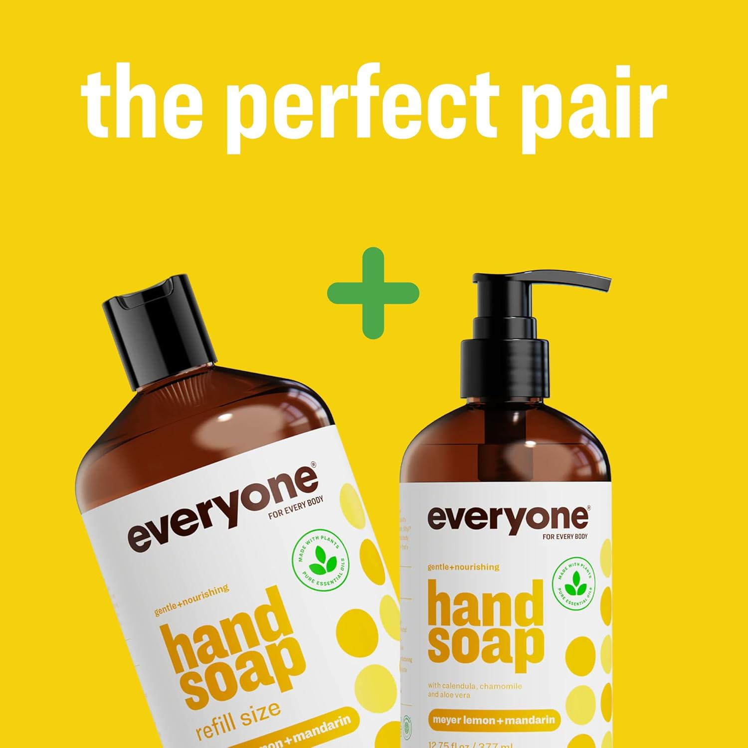 Everyone Hand Soap: Meyer Lemon Mandarin, Clear, 128.5 Fl Oz (Pack of 1)