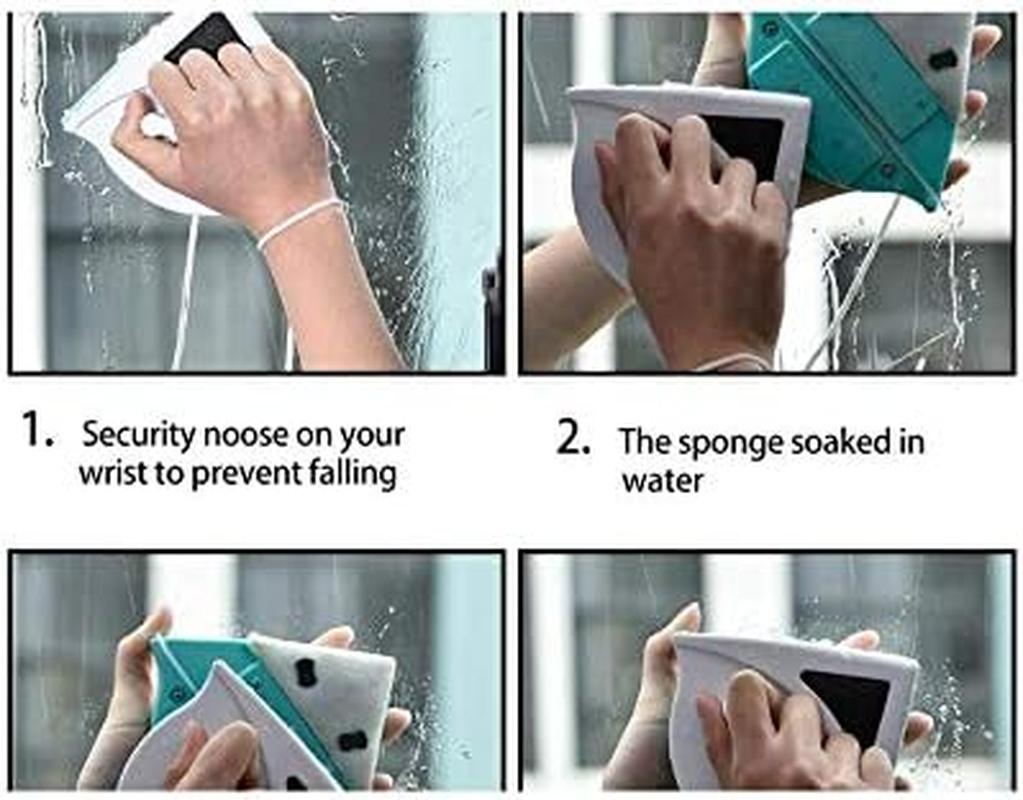 Magnetic 5-12Mm Thickness Window Glass Cleaning Brush Home Window Glass Cleaner Tool Double Side Wiper Useful Surface Brush Cleaning Tools image number 2